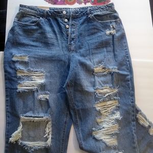 Super high rise 90's Boyfriend jeans